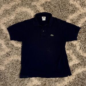 Men’s navy Lacoste polo